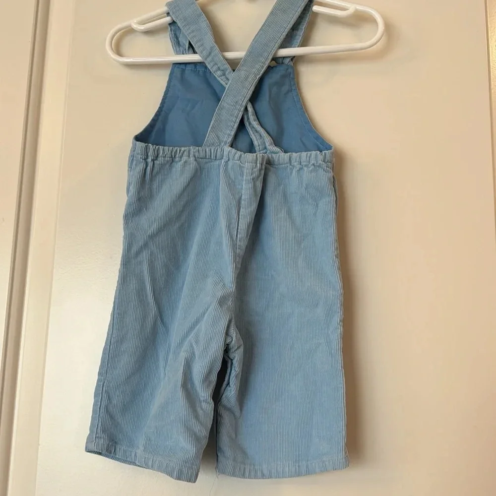 Blue vintage overalls cowboy and horse size 3-6 months